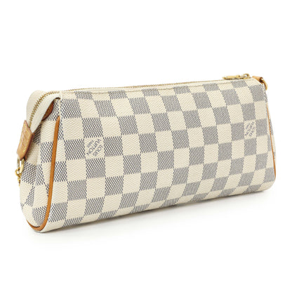 Exclusive Louis Vuitton Damier Azur Eva Clutch — Side View