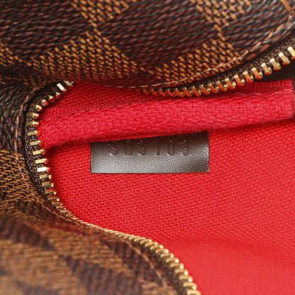 Exclusive Louis Vuitton Damier Ebene Eva Clutch — Detail View