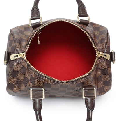 Exclusive Louis Vuitton Damier Ebene Speedy Bandouliere 25 — Alternate View 8