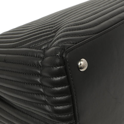 Exclusive Fendi Black Nappa Trapuntata Medium DotCom Click Chain Satchel — Top View