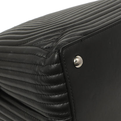 Exclusive Fendi Black Nappa Trapuntata Medium DotCom Click Chain Satchel — Lifestyle View