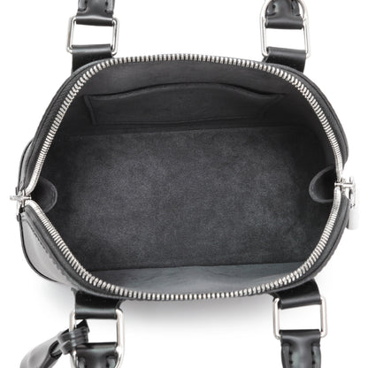 Exclusive Louis Vuitton Black Epi Alma BB — Top View
