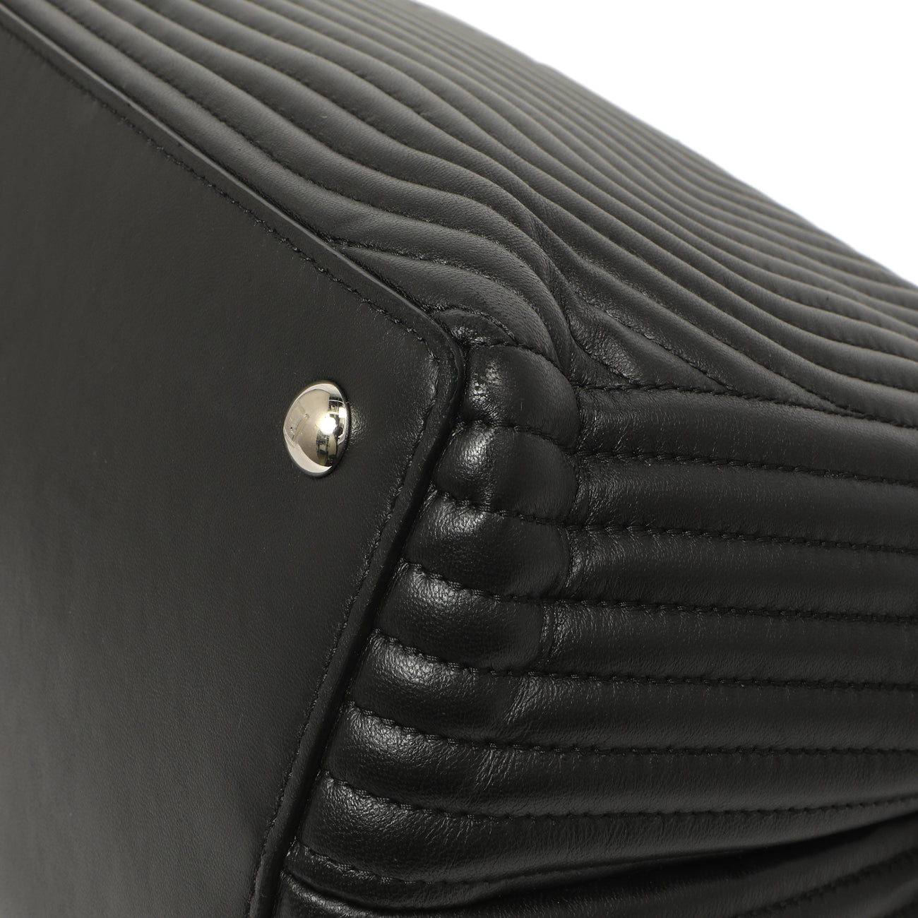Exclusive Fendi Black Nappa Trapuntata Medium DotCom Click Chain Satchel — Alternate View 7