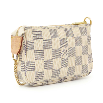 Exclusive Louis Vuitton Damier Azur Mini Pochette Accessories — Side View