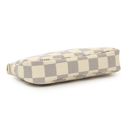 Exclusive Louis Vuitton Damier Azur Mini Pochette Accessories — Back View