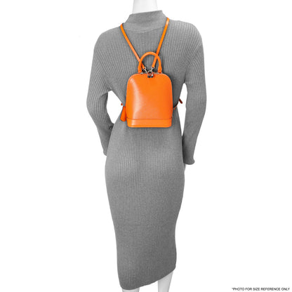 Exclusive Louis Vuitton Orange Epi Alma Backpack — Lifestyle View