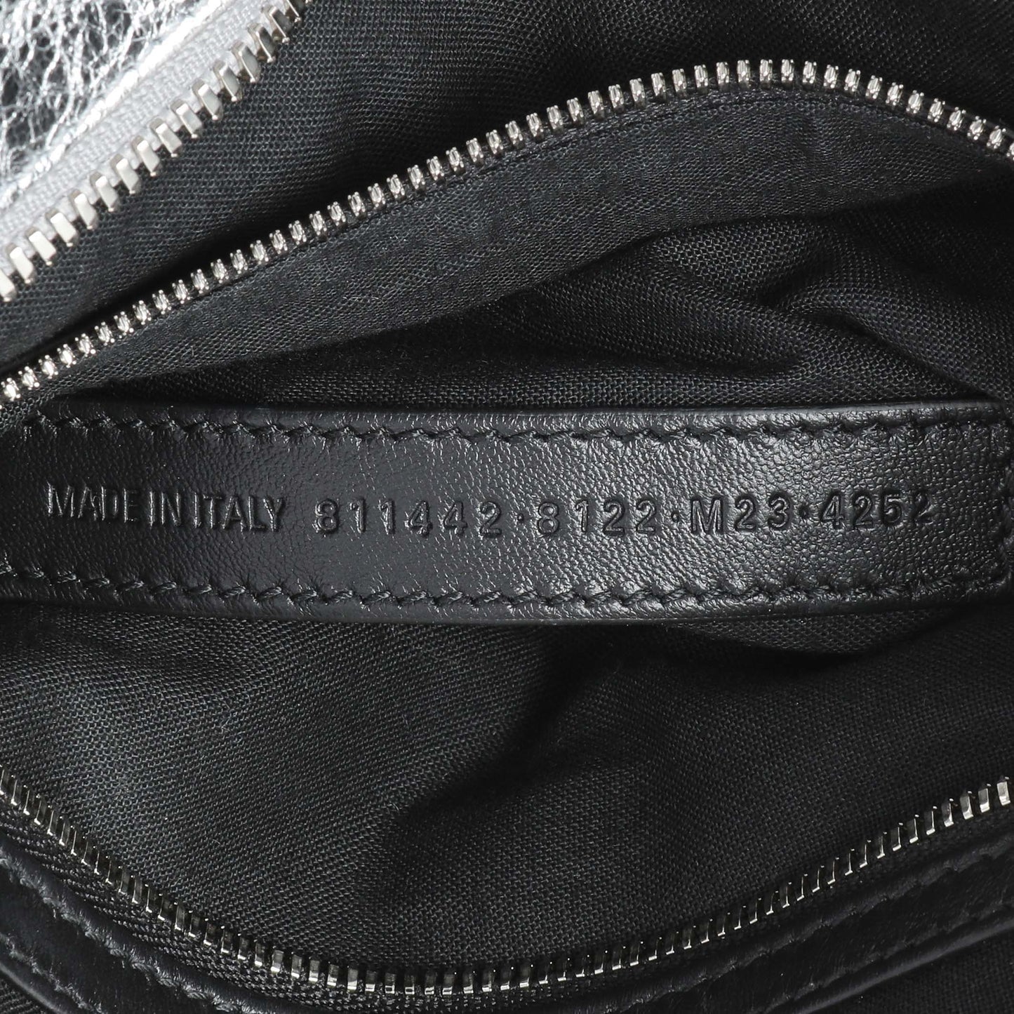 Exclusive Balenciaga Silver Agneau Small Le City — Alternate View 10