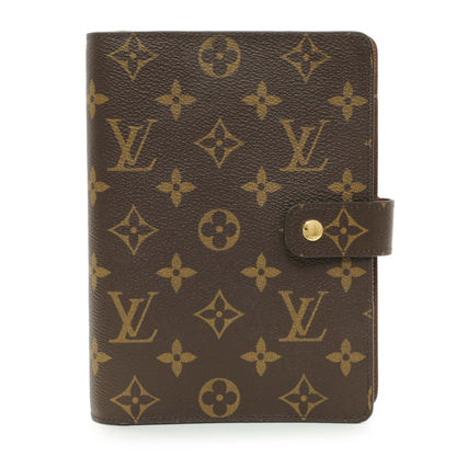 Exclusive Louis Vuitton Monogram Medium Ring Agenda Cover — Front View