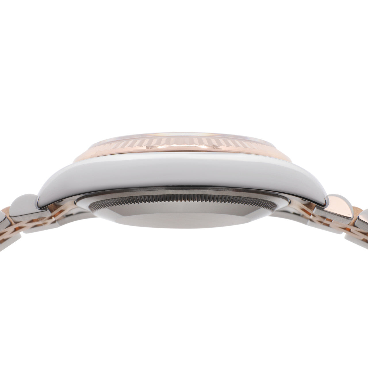 Exclusive Rolex 18K Rose Gold Stainless Steel Datejust 36 116231 — Top View
