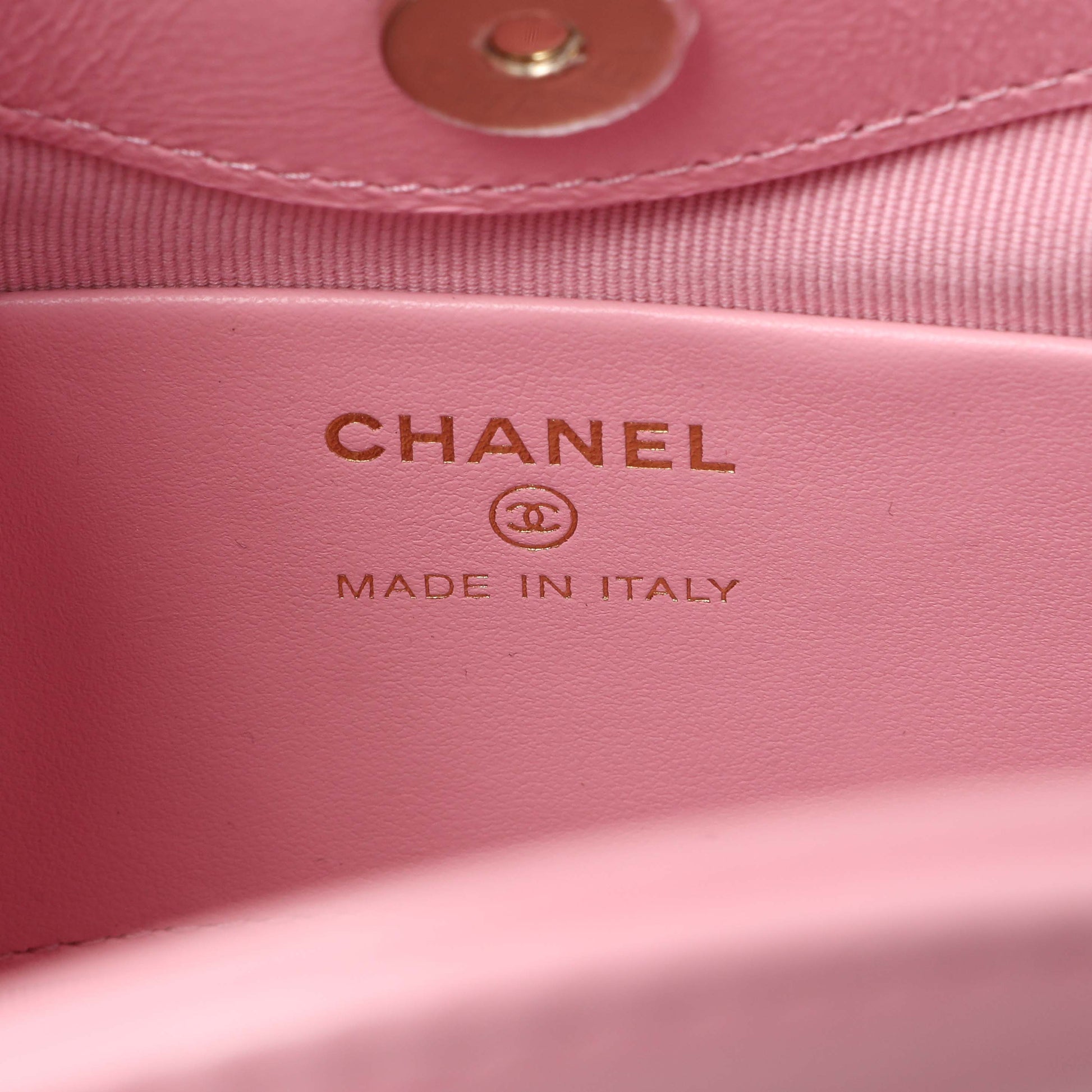 Exclusive Chanel Pink Shiny Crumpled Calfskin Quilted Nano 31 Shopping Bag — Alternate View 9