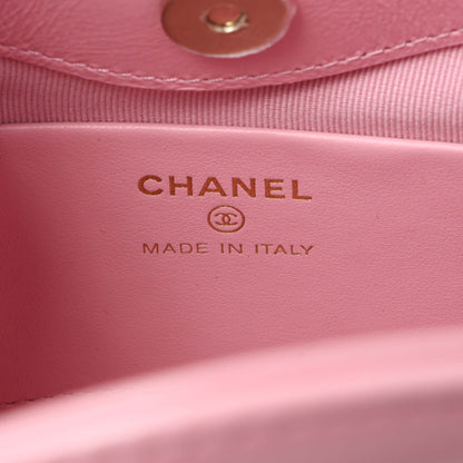 Exclusive Chanel Pink Shiny Crumpled Calfskin Quilted Nano 31 Shopping Bag — Alternate View 9