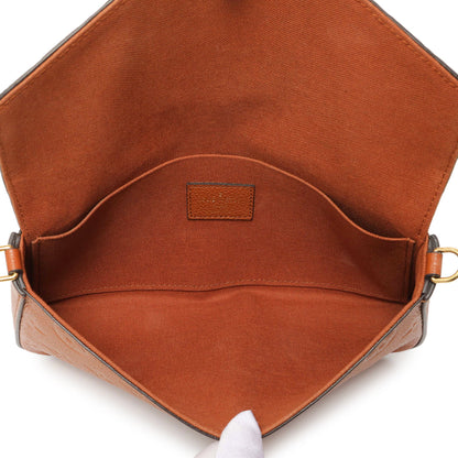Exclusive Louis Vuitton Cognac Empreinte Pochette Felicie Chain Wallet — Detail View