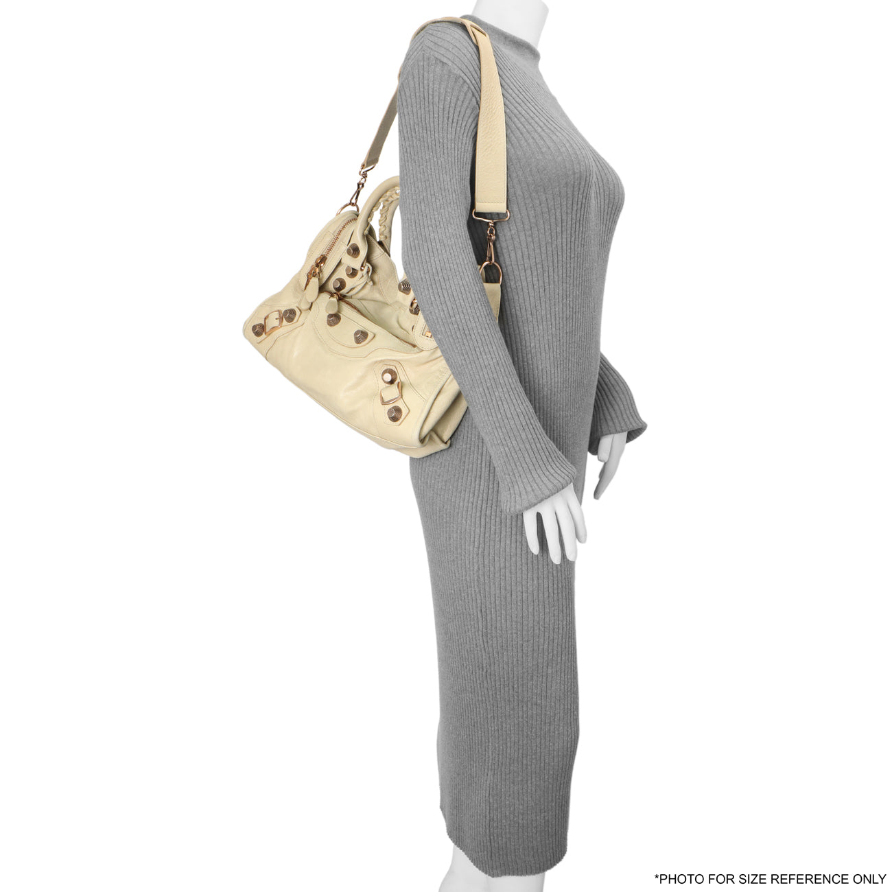 Exclusive Balenciaga Beige Lambskin Giant 21 City — Alternate View 13