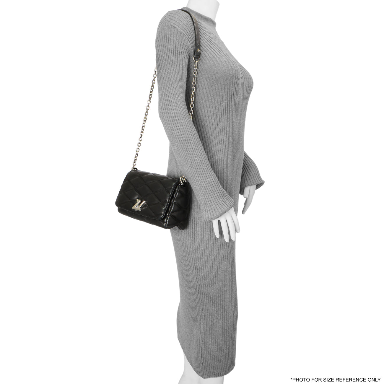 Exclusive Louis Vuitton Black Lambskin Malletage GO-14 PM — Alternate View 11