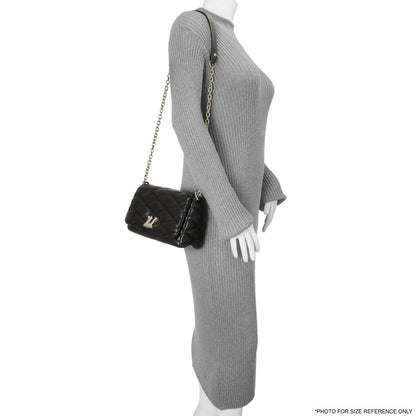 Exclusive Louis Vuitton Black Lambskin Malletage GO-14 PM — Alternate View 11
