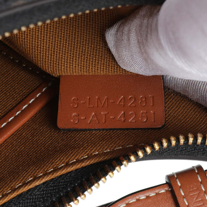 Exclusive Celine Triomphe Canvas Calfskin Ava Shoulder Bag — Lifestyle View