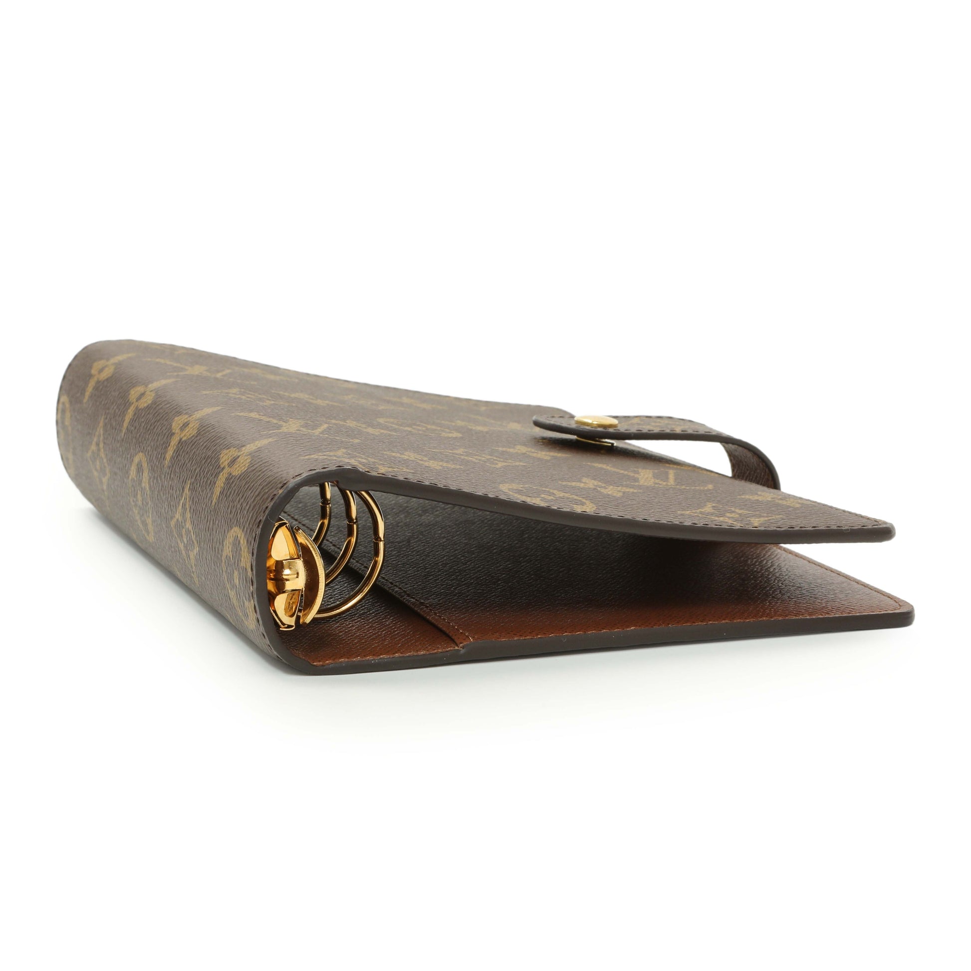 Exclusive Louis Vuitton Monogram Medium Ring Agenda Cover — Back View
