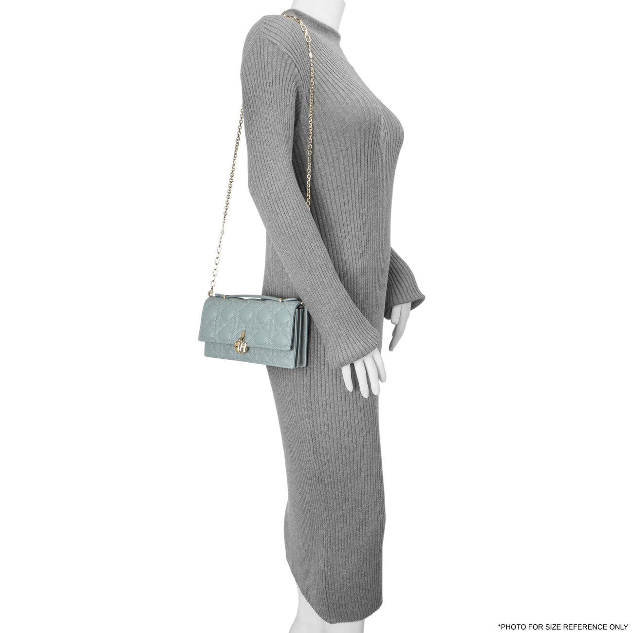 Exclusive Christian Dior Cloud Blue Lambskin Mini Miss Dior — Alternate View 8