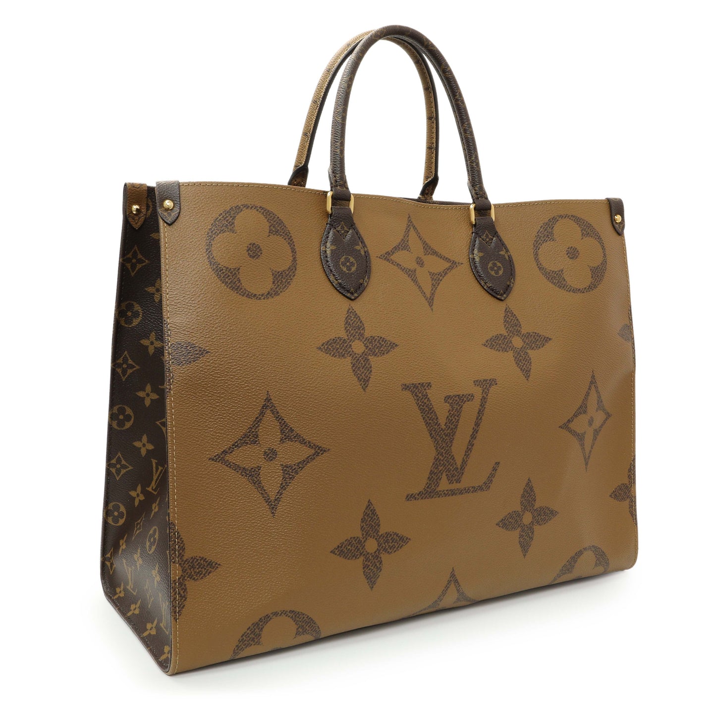 Exclusive Louis Vuitton Reverse Monogram Giant Onthego GM — Side View