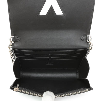 Exclusive Louis Vuitton Black Epi Monogram Twist Chain Wallet — Lifestyle View