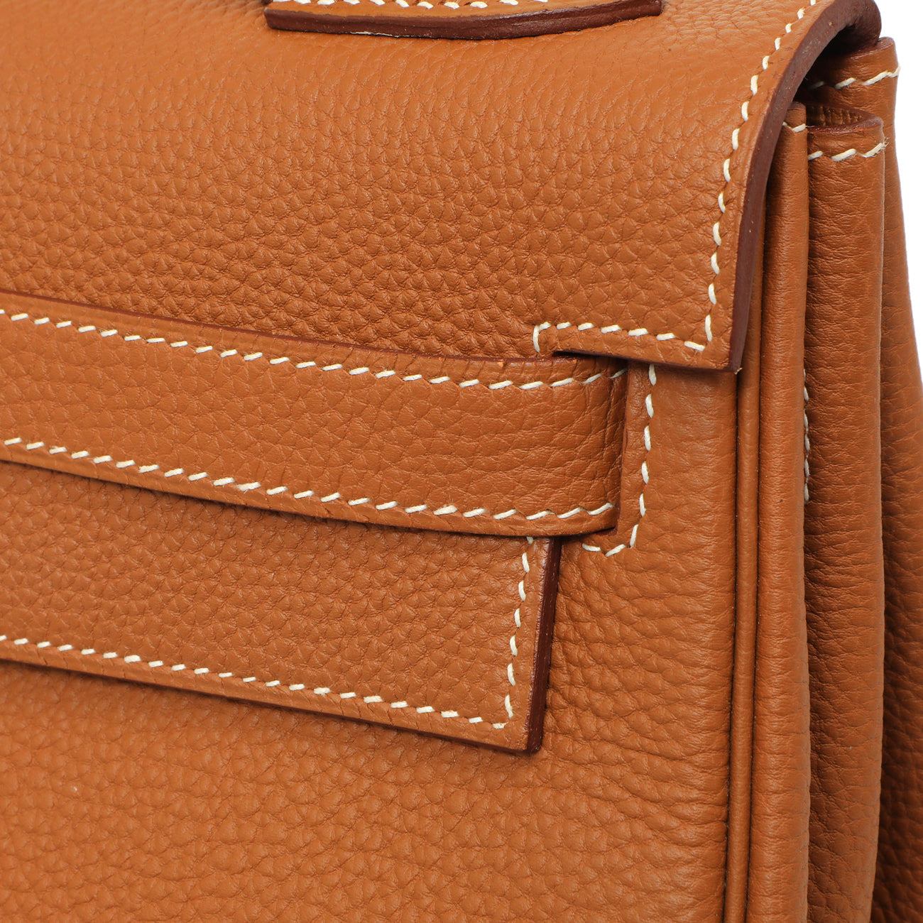 Exclusive Hermes Gold Togo Kelly Retourne 32 — Alternate View 7