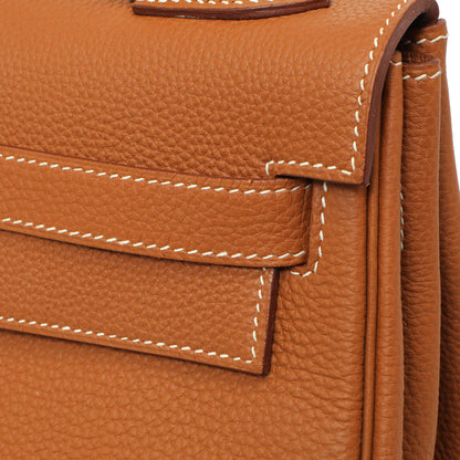 Exclusive Hermes Gold Togo Kelly Retourne 32 — Alternate View 7
