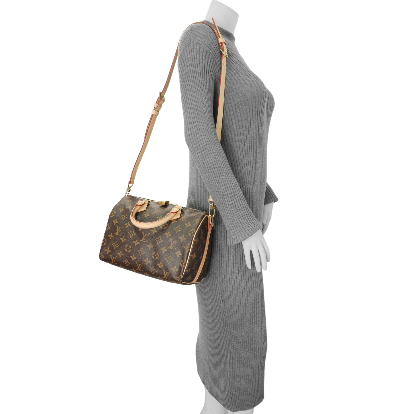 Exclusive Louis Vuitton Monogram Speedy Bandouliere 25 — Lifestyle View