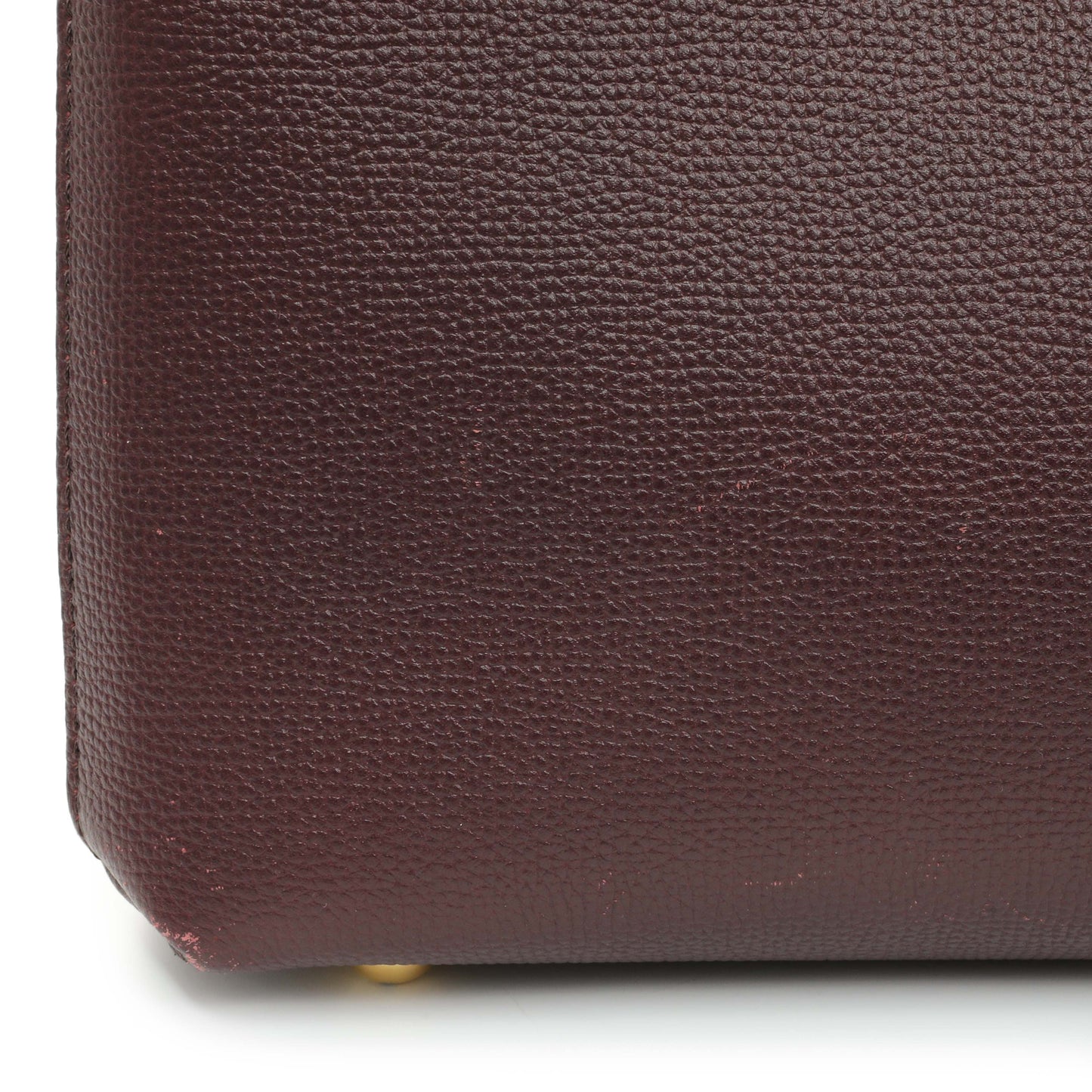 Exclusive Burberry Burgundy Calfskin House Check Small Banner Tote — Alternate View 12