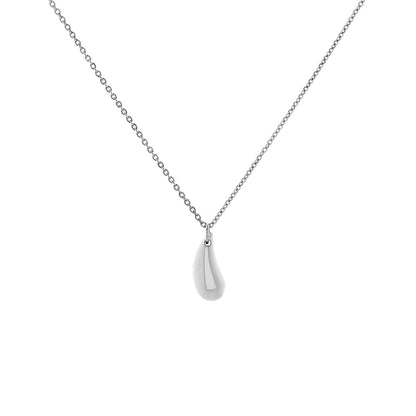 Exclusive Tiffany & Co. Sterling Silver Teardrop Pendant — Front View