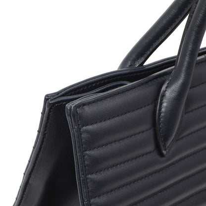 Exclusive Prada Navy Soft Calfskin Impunture Diagramme Tote — Alternate View 11
