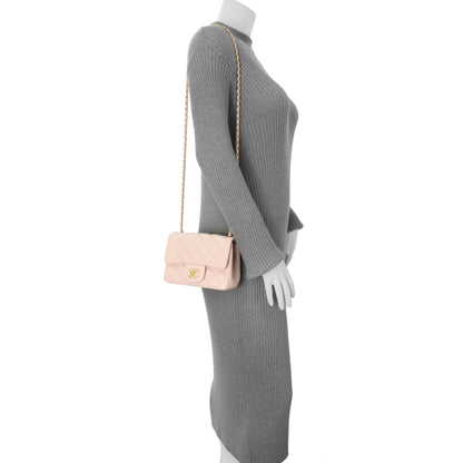 Exclusive Chanel Pink Quilted Lambskin Mini Pearl Crush Flap — Alternate View 8