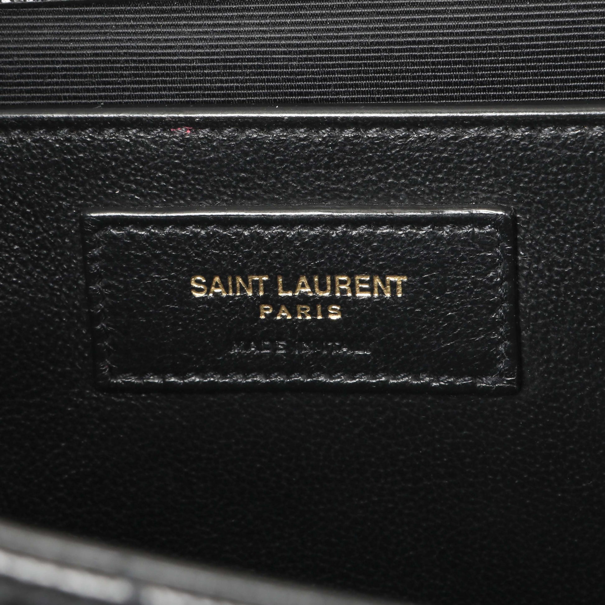 Exclusive Saint Laurent Grain De Poudre Textured Mixed Matelasse Triquilt Medium Monogram Satchel — Alternate View 9