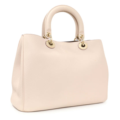 Exclusive Christian Dior Rose Poudre Bullcalf Medium Diorissimo — Side View