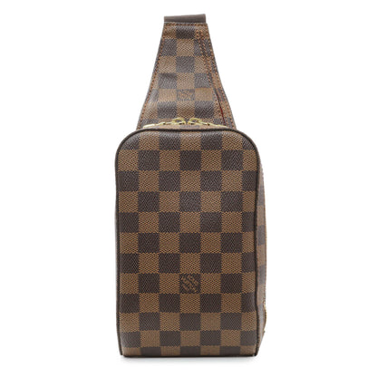 Exclusive Louis Vuitton Damier Ebene Geronimos — Front View