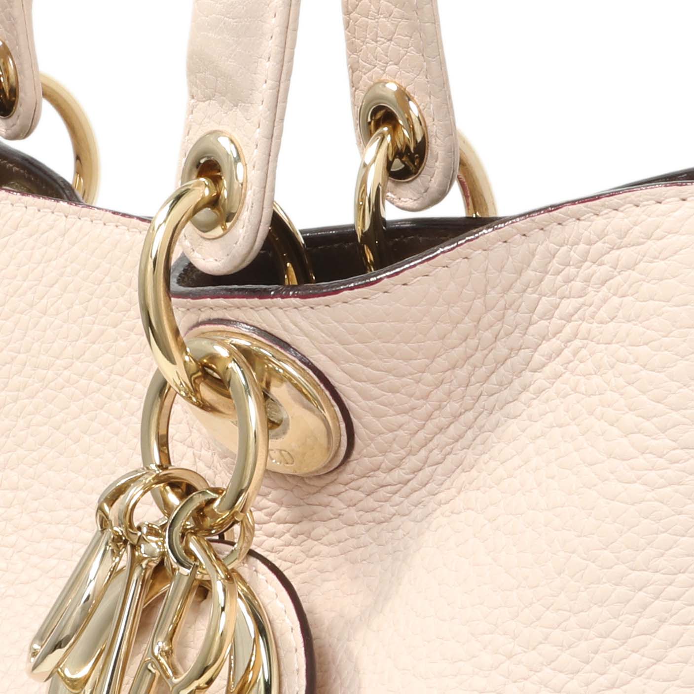 Exclusive Christian Dior Rose Poudre Bullcalf Medium Diorissimo — Alternate View 12
