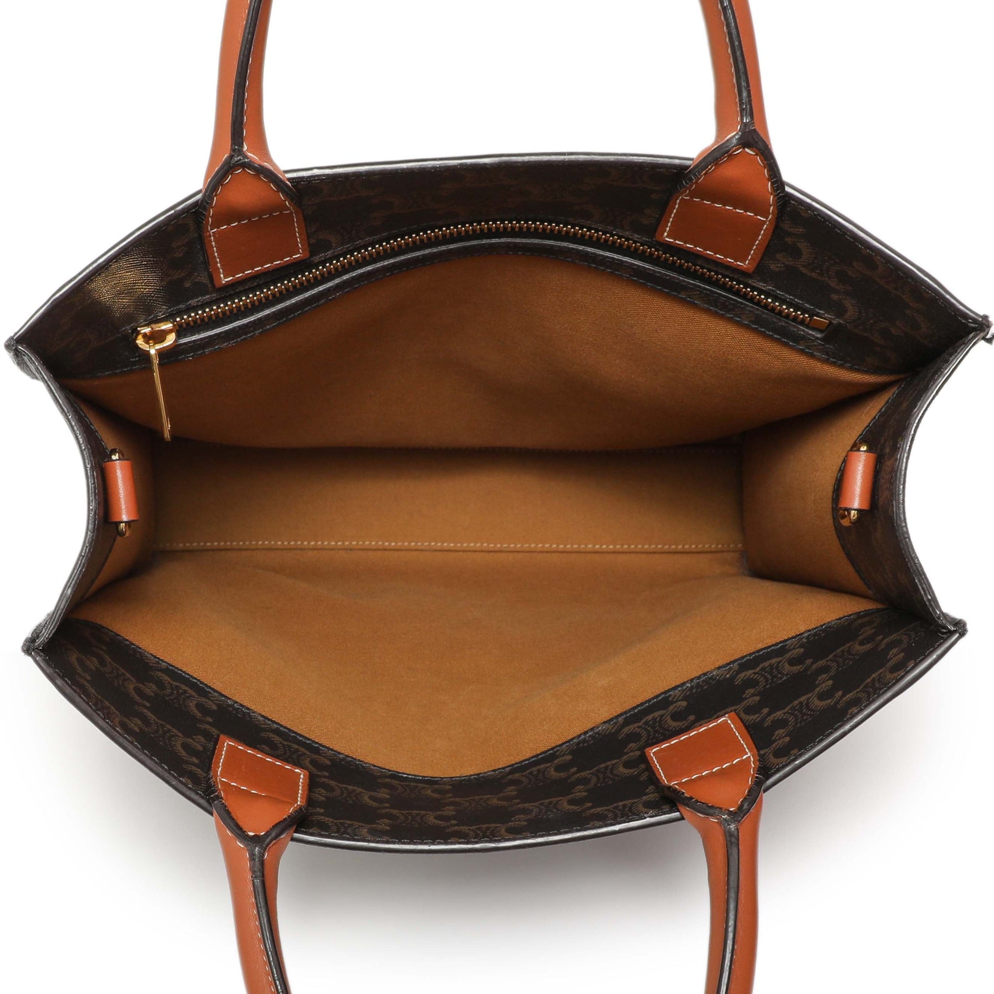 Exclusive Celine Triomphe Canvas Small Vertical Cabas — Alternate View 12