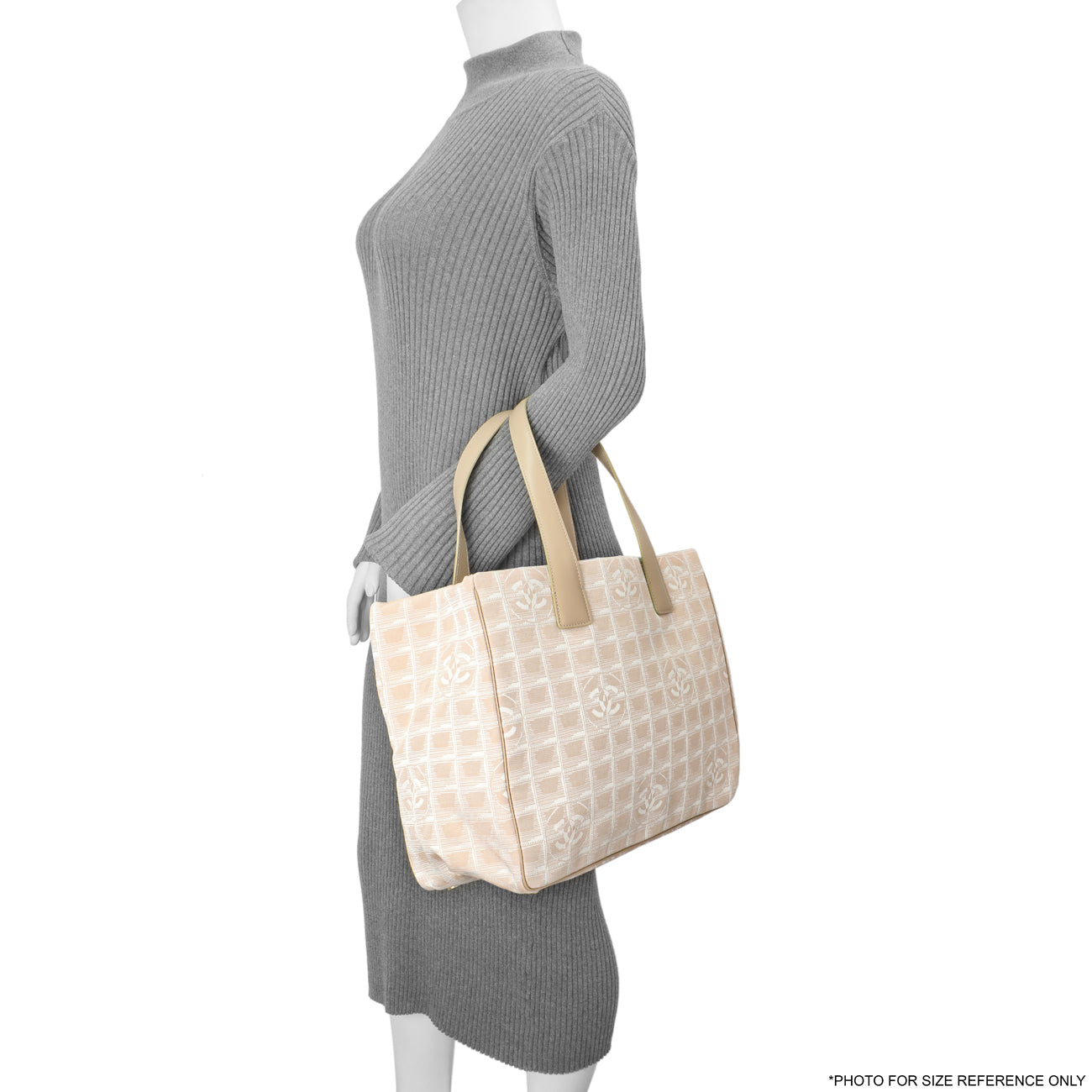 Exclusive Chanel Beige Nylon Medium Travel Tote — Alternate View 7