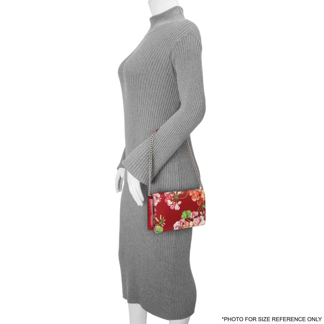 Exclusive Gucci Cherry Calfskin Blooms Print Chain Wallet — Alternate View 7