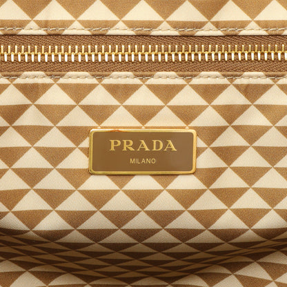 Exclusive Prada Re-Nylon Saffiano Triangolo Symbole Shopping Tote — Detail View