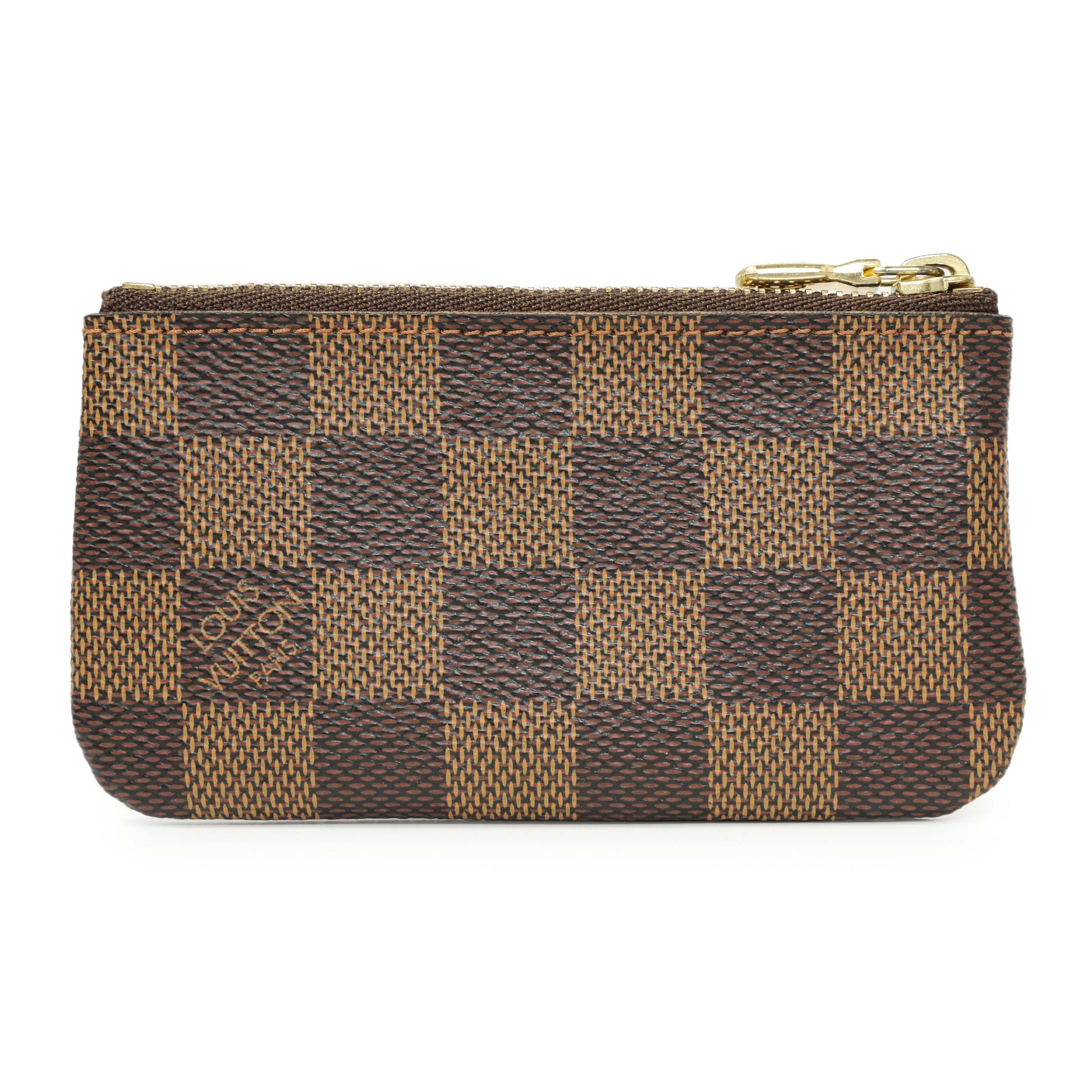 Exclusive Louis Vuitton Damier Ebene Key Pouch — Side View