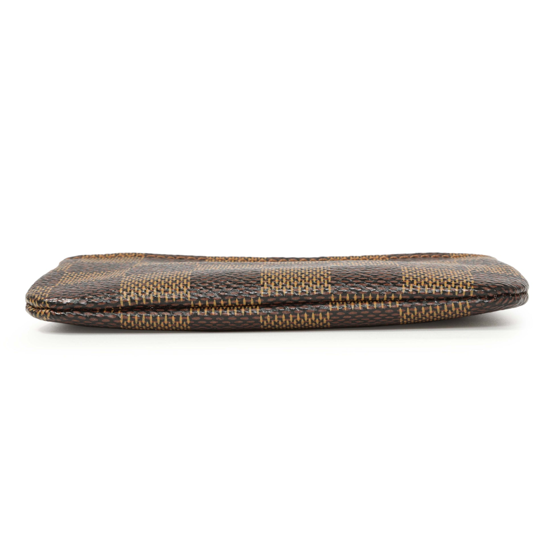Exclusive Louis Vuitton Damier Ebene Key Pouch — Back View
