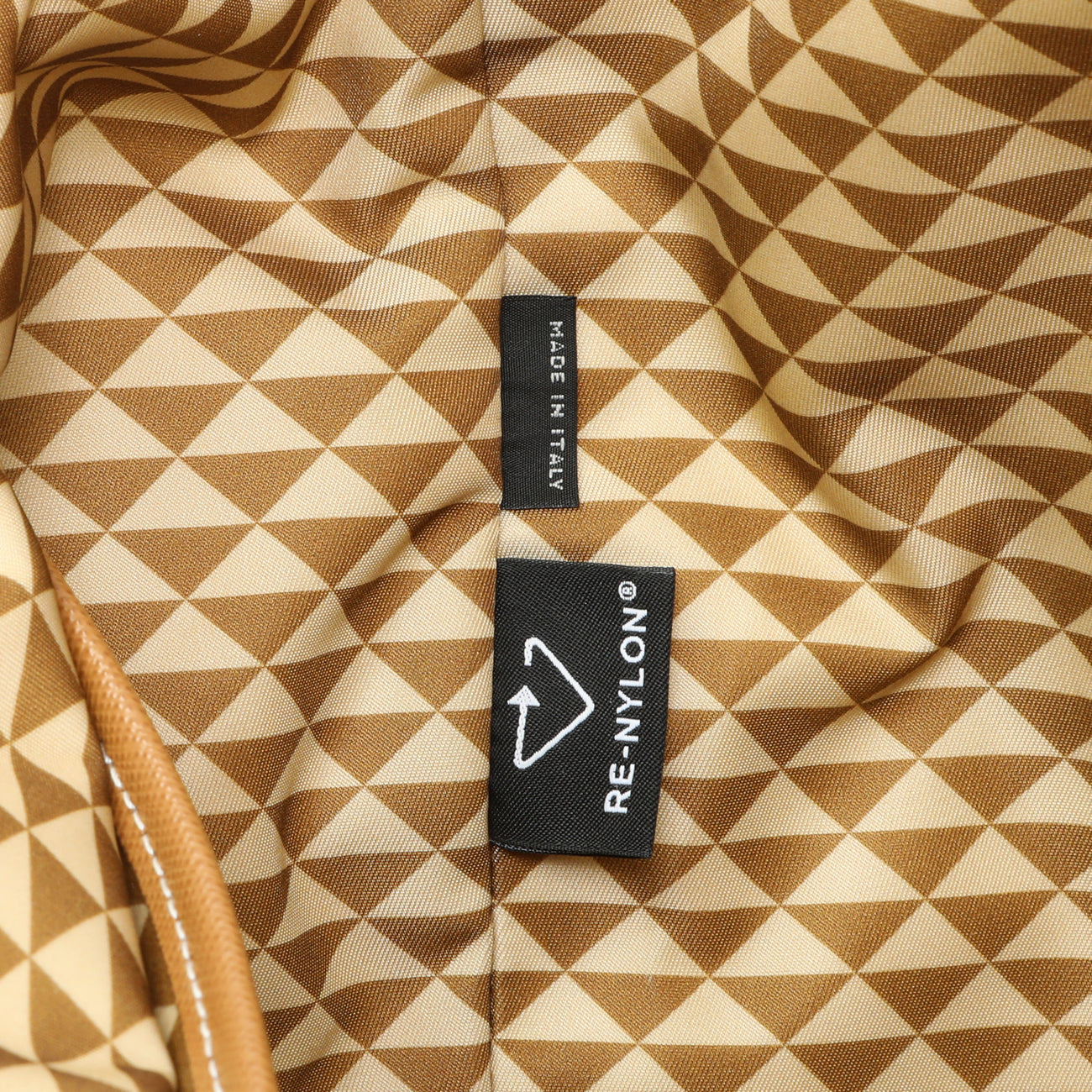 Exclusive Prada Re-Nylon Saffiano Triangolo Symbole Shopping Tote — Lifestyle View