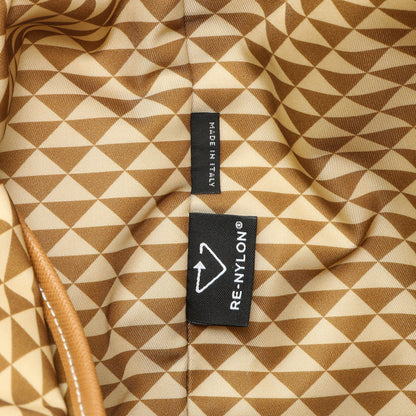 Exclusive Prada Re-Nylon Saffiano Triangolo Symbole Shopping Tote — Lifestyle View