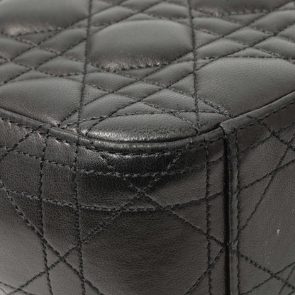Exclusive Christian Dior Black Lambskin Cannage Medium Miss Dior Flap — Lifestyle View