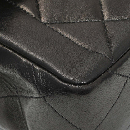 Exclusive Chanel Black Quilted Lambskin Vintage CC Chain Flap — Detail View