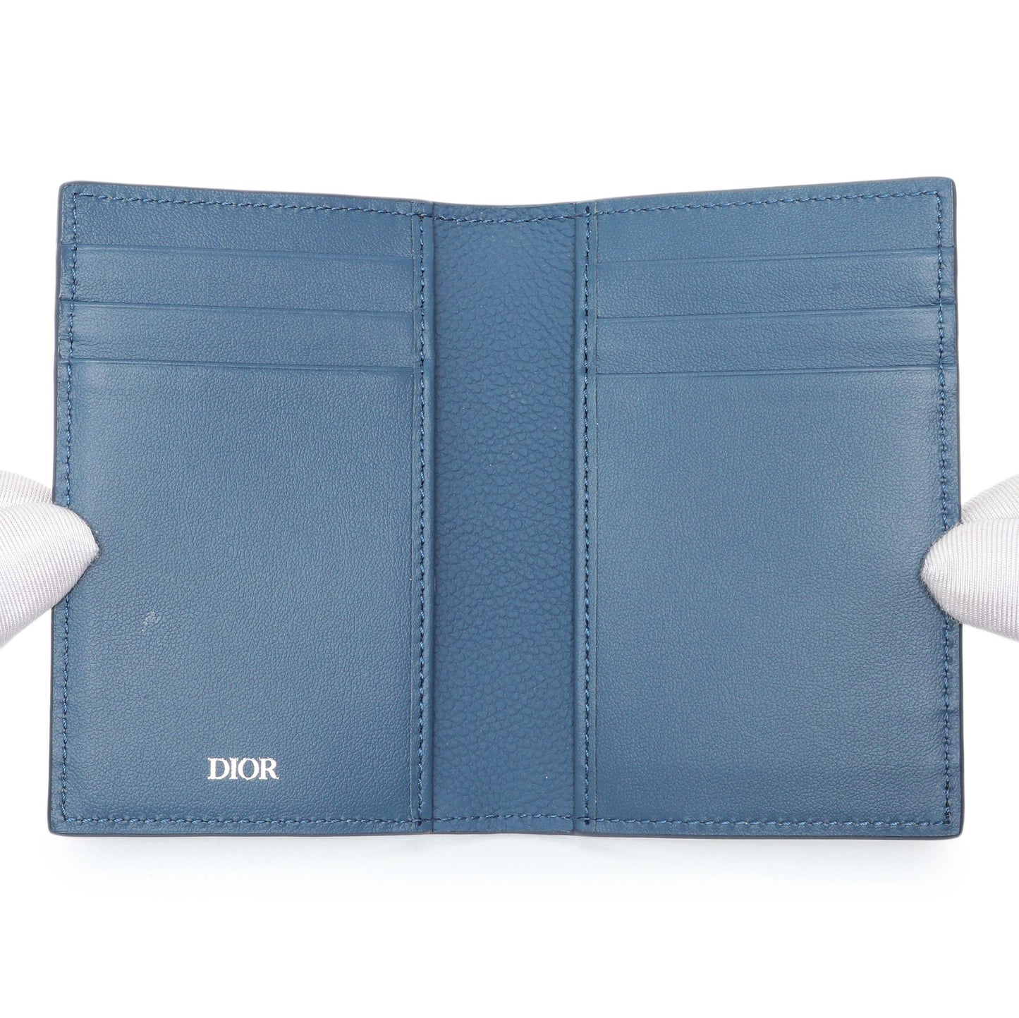 Exclusive Christian Dior Vertical Bifold Card Holder — Top View