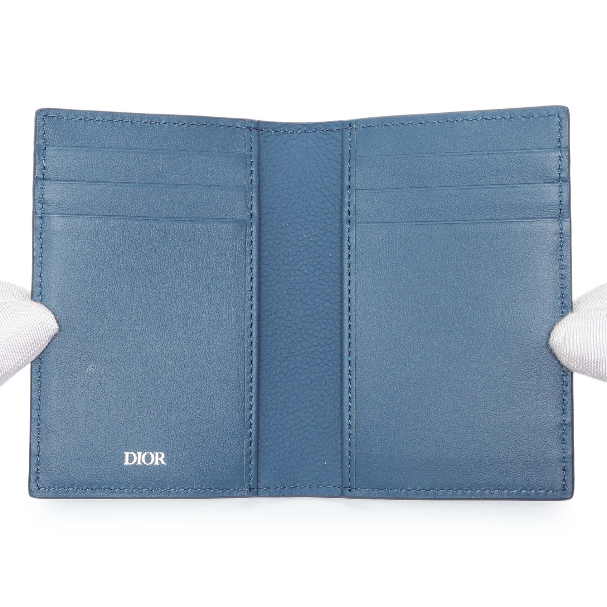 Exclusive Christian Dior Vertical Bifold Card Holder — Top View