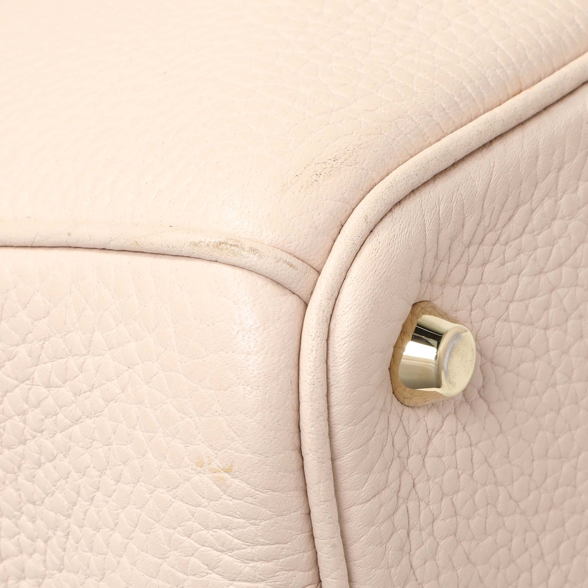 Exclusive Christian Dior Rose Poudre Bullcalf Medium Diorissimo — Top View