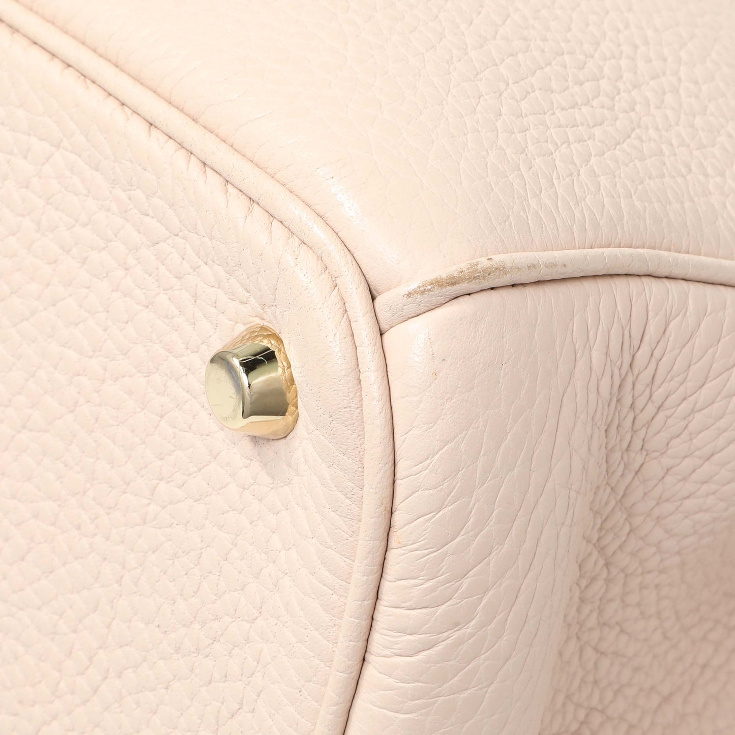Exclusive Christian Dior Rose Poudre Bullcalf Medium Diorissimo — Detail View