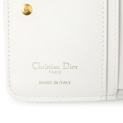 Exclusive Christian Dior White Calfskin Dioramour Je Vous Adore Caro Scarlet Wallet — Detail View